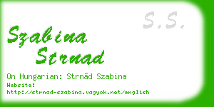 szabina strnad business card